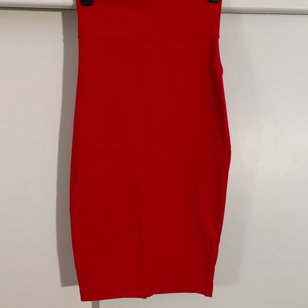 Bebe red pencil skirt